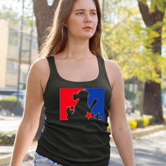 Philly Baseball Phan graphic on Women's Lightweight Racerback Tank alternate view 2