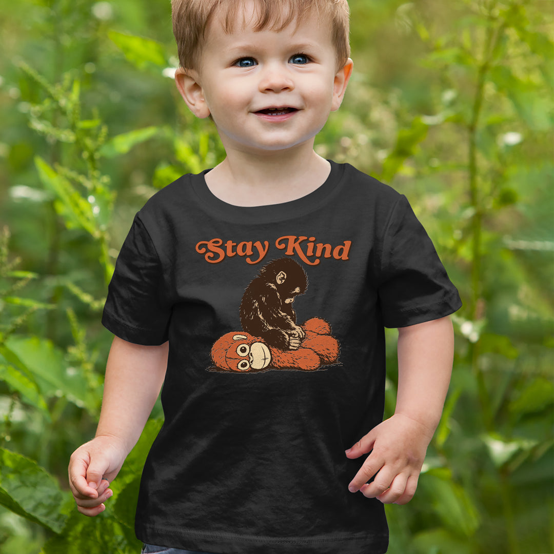 Punch Stay Kind Macaque Infant One-Piece Romper Bodysuit Or Toddler T-shirt 