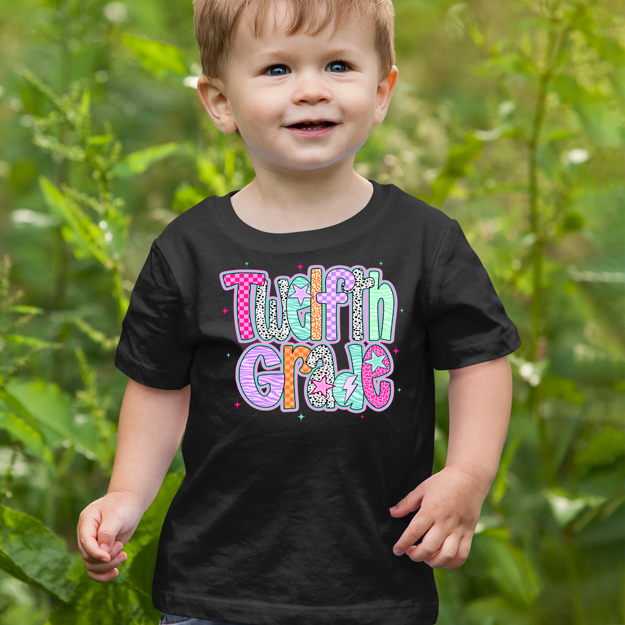 Senior Year Colorful Back to School Infant One-Piece Romper Bodysuit Or Toddler T-shirt 