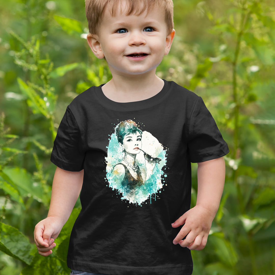 Mrs. Herpburn Iconic Watercolors Infant One-Piece Romper Bodysuit Or Toddler T-shirt 