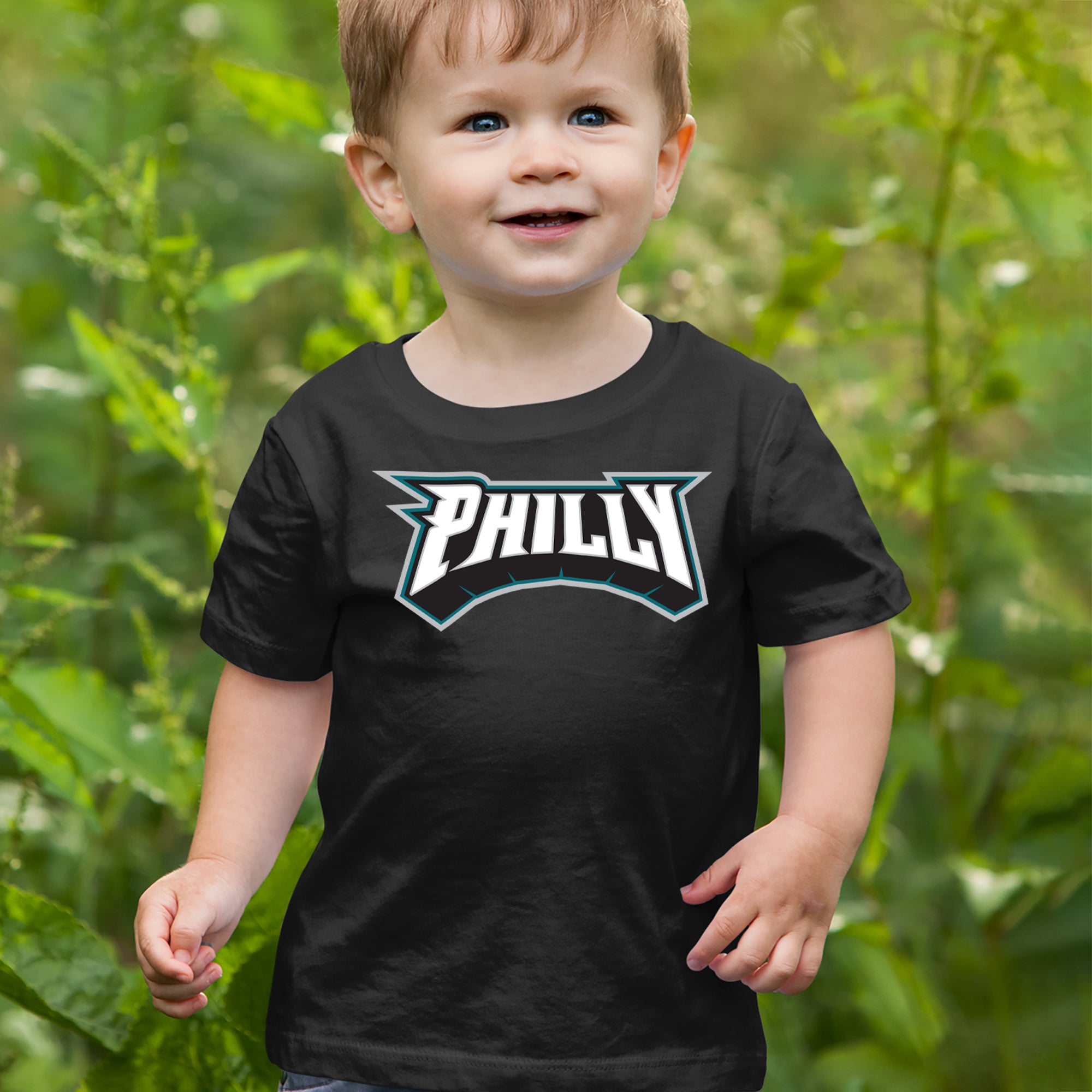 Philly Bold Block Throwback Infant One-Piece Romper Bodysuit Or Toddler T-shirt 