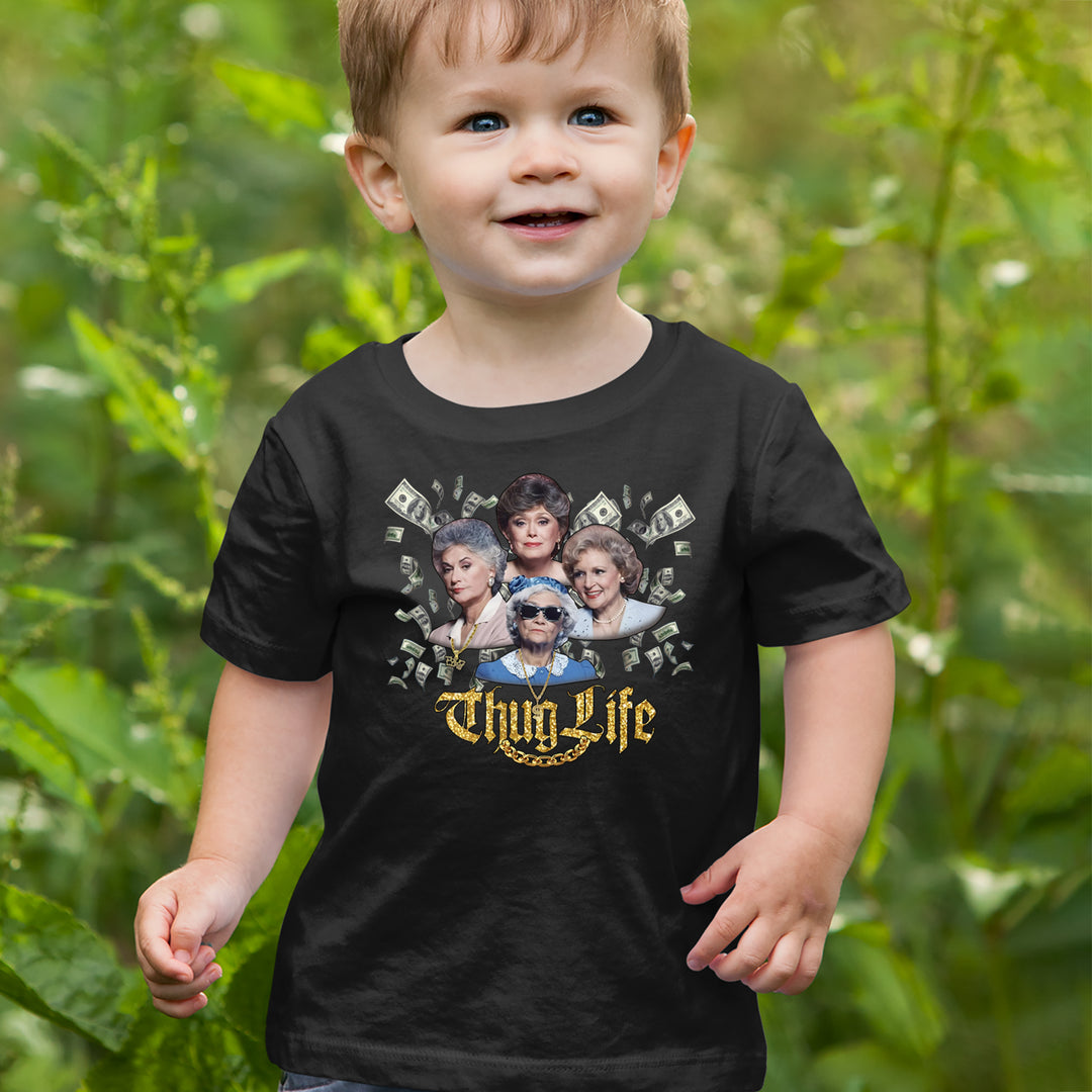 Golden Chain Thug Life Girls Infant One-Piece Romper Bodysuit Or Toddler T-shirt 