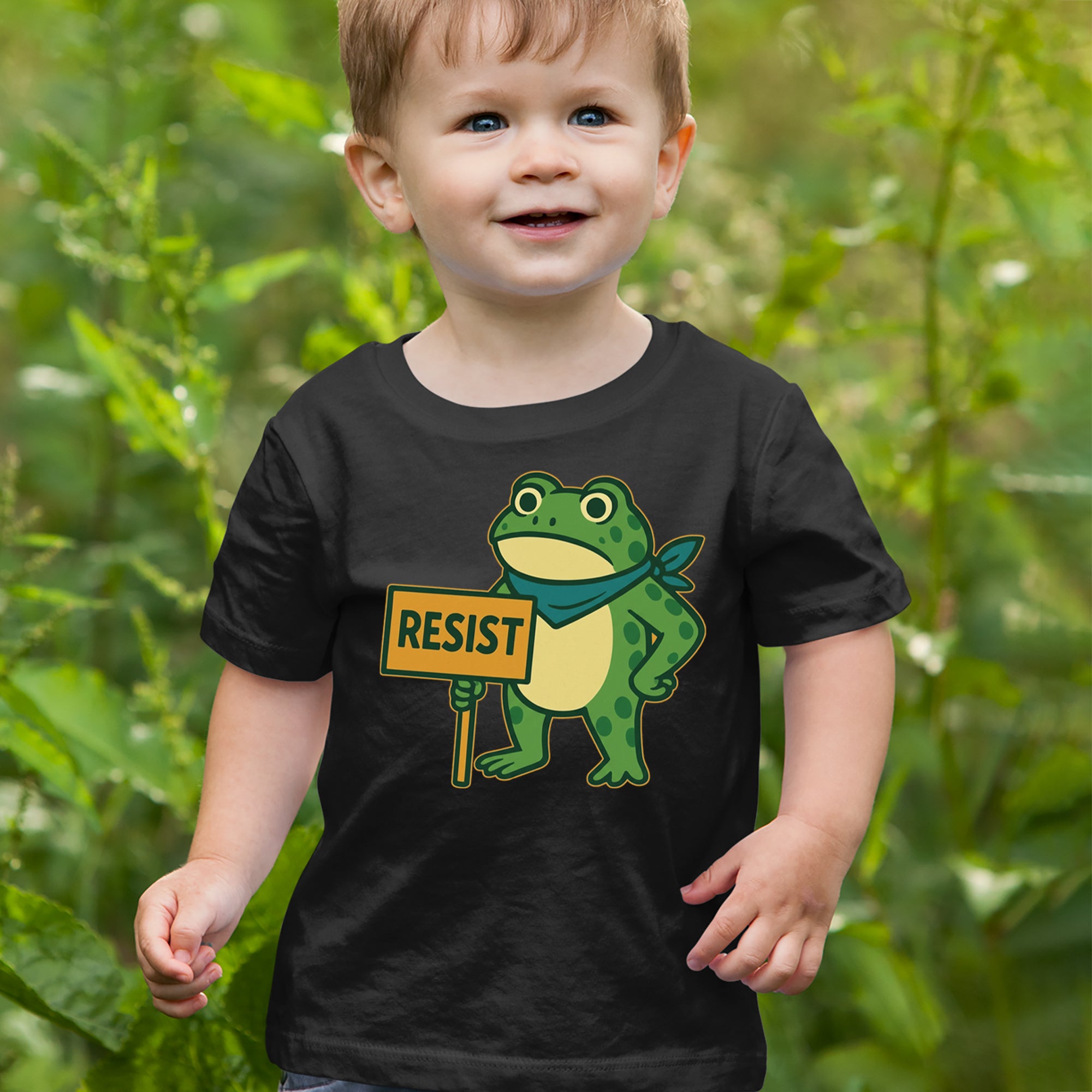 Sign Resist Meme Frog Protest Infant One-Piece Romper Bodysuit Or Toddler T-shirt 