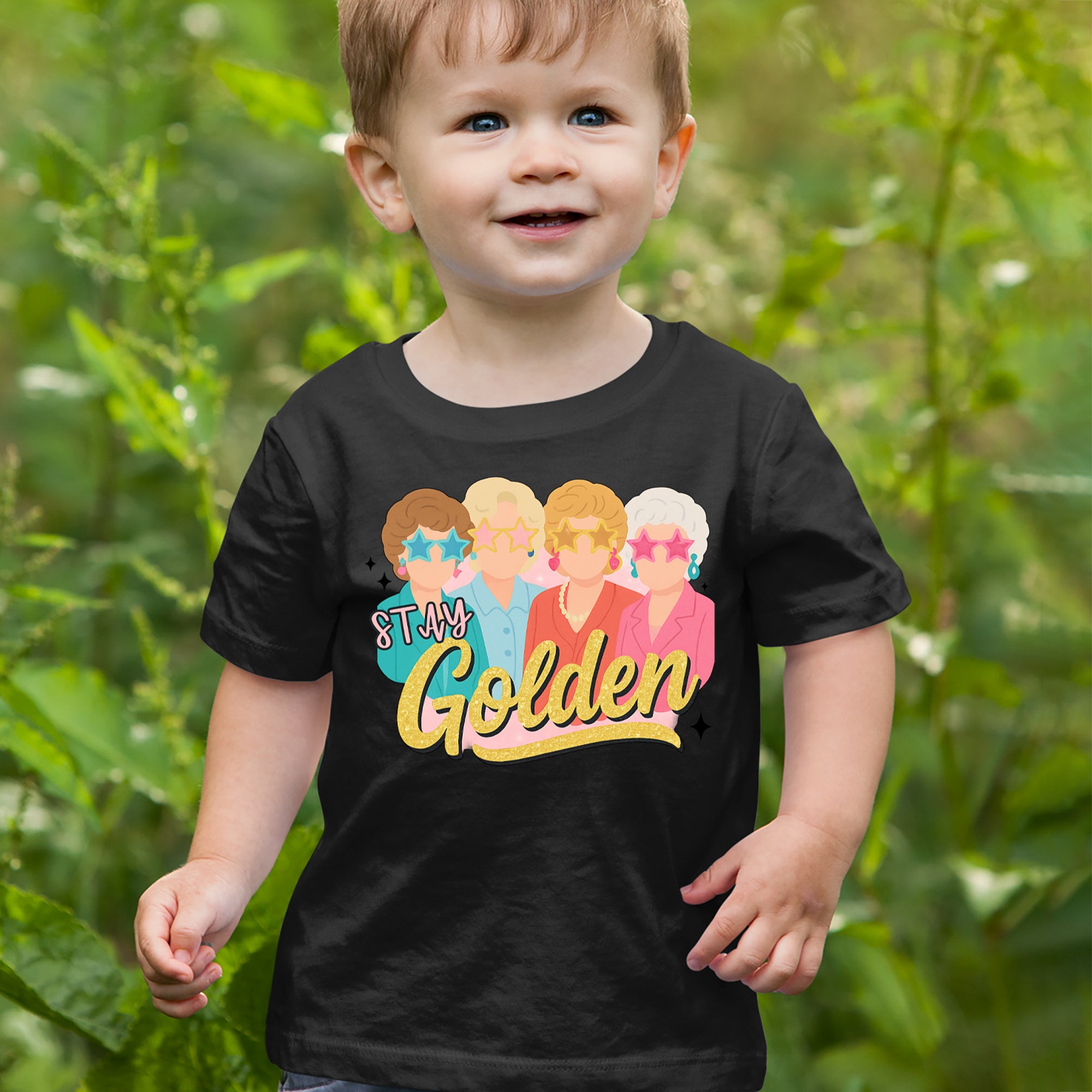 Stay Golden Girls Retro Infant One-Piece Romper Bodysuit Or Toddler T-shirt 