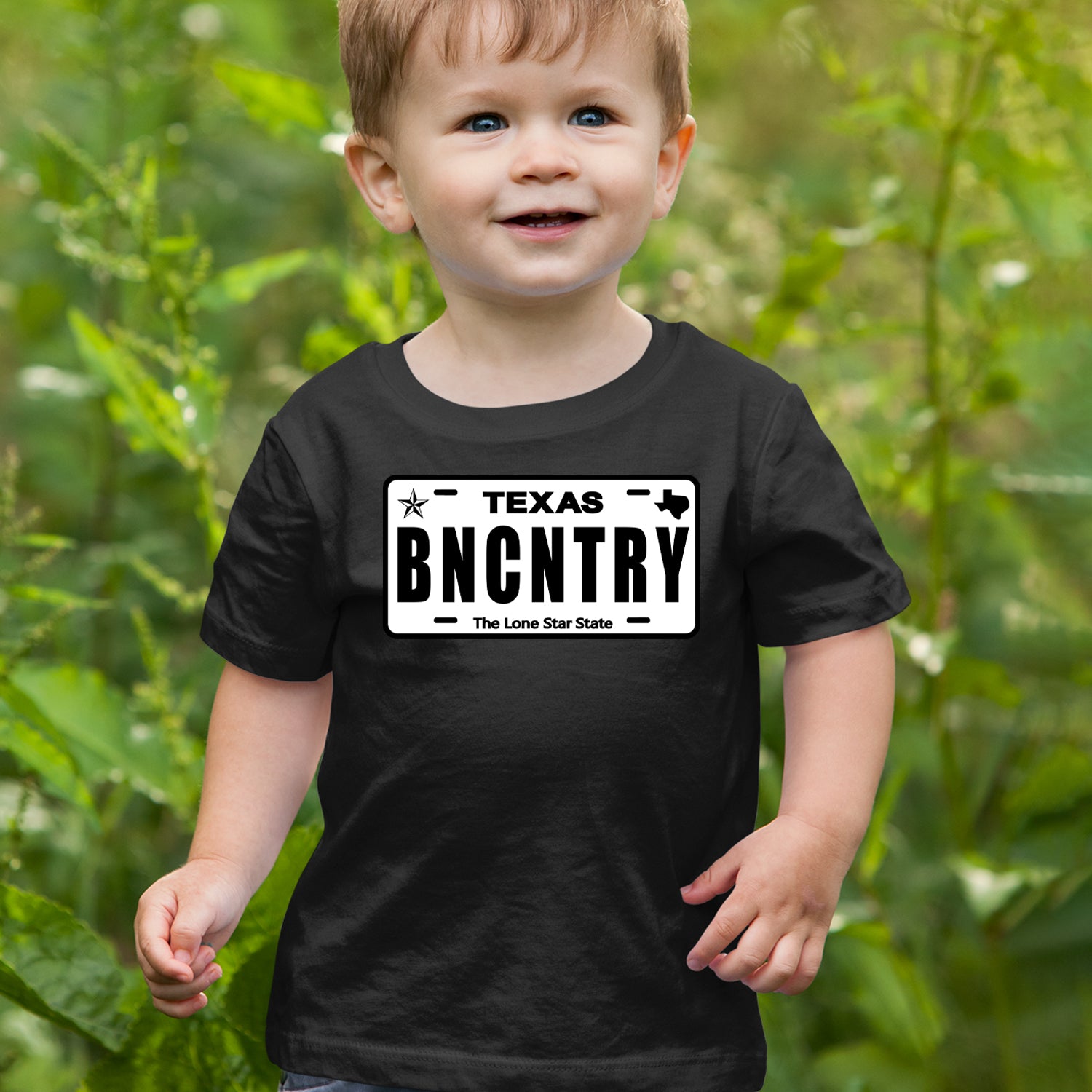 Texas License Plate BNCNTRY Infant One-Piece Romper Bodysuit Or Toddler T-shirt 