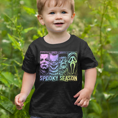 Spooky Season Horror Icons Halloween Infant One-Piece Romper Bodysuit Or Toddler T-shirt 