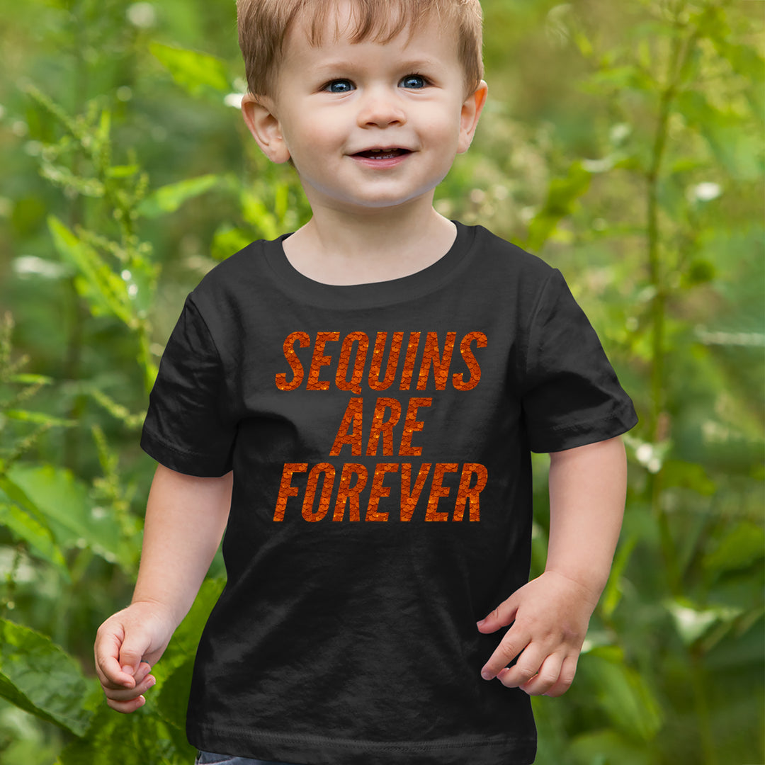 Sequins Are Forever Retro Glam Infant One-Piece Romper Bodysuit Or Toddler T-shirt 