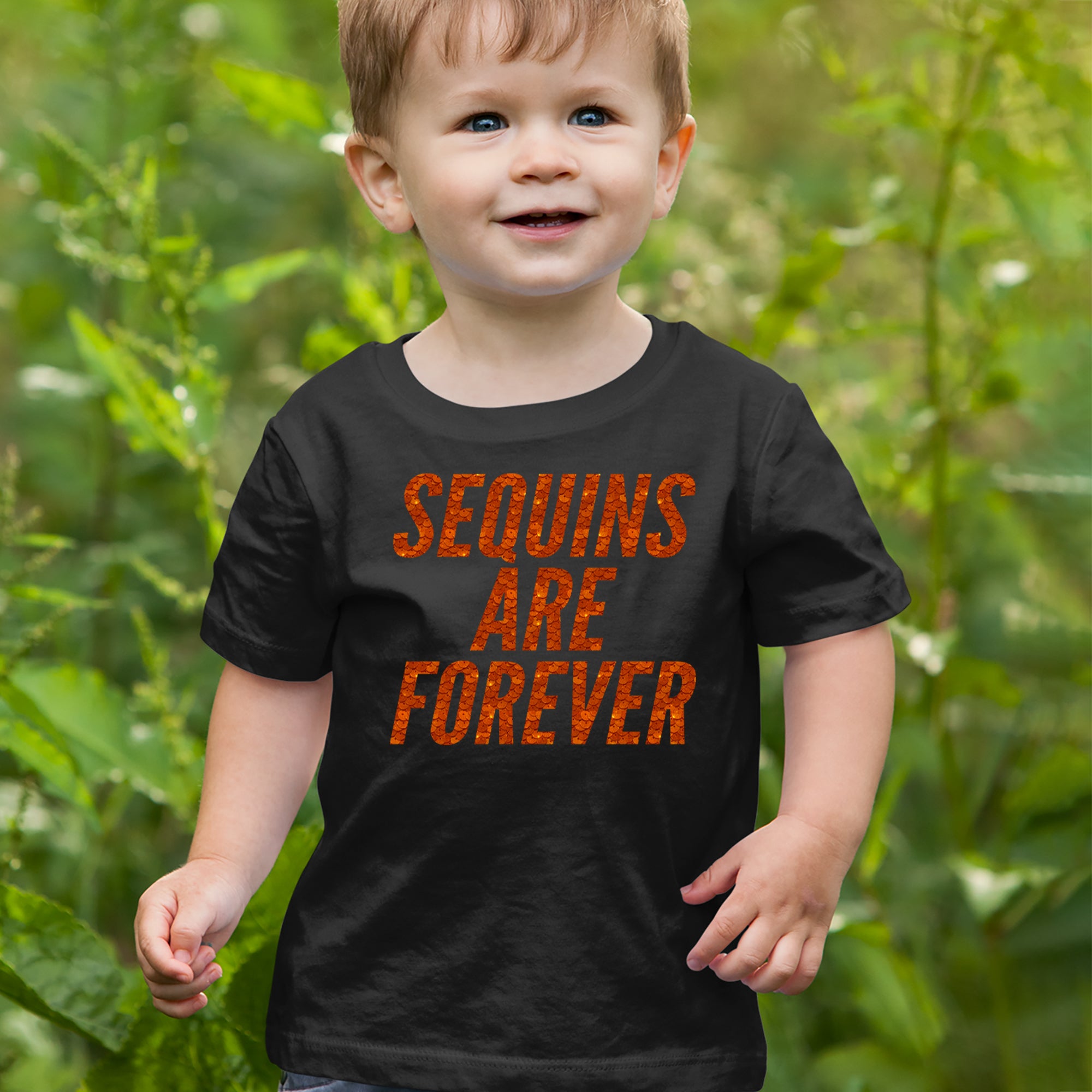 Sequins Are Forever Retro Glam Infant One-Piece Romper Bodysuit Or Toddler T-shirt 