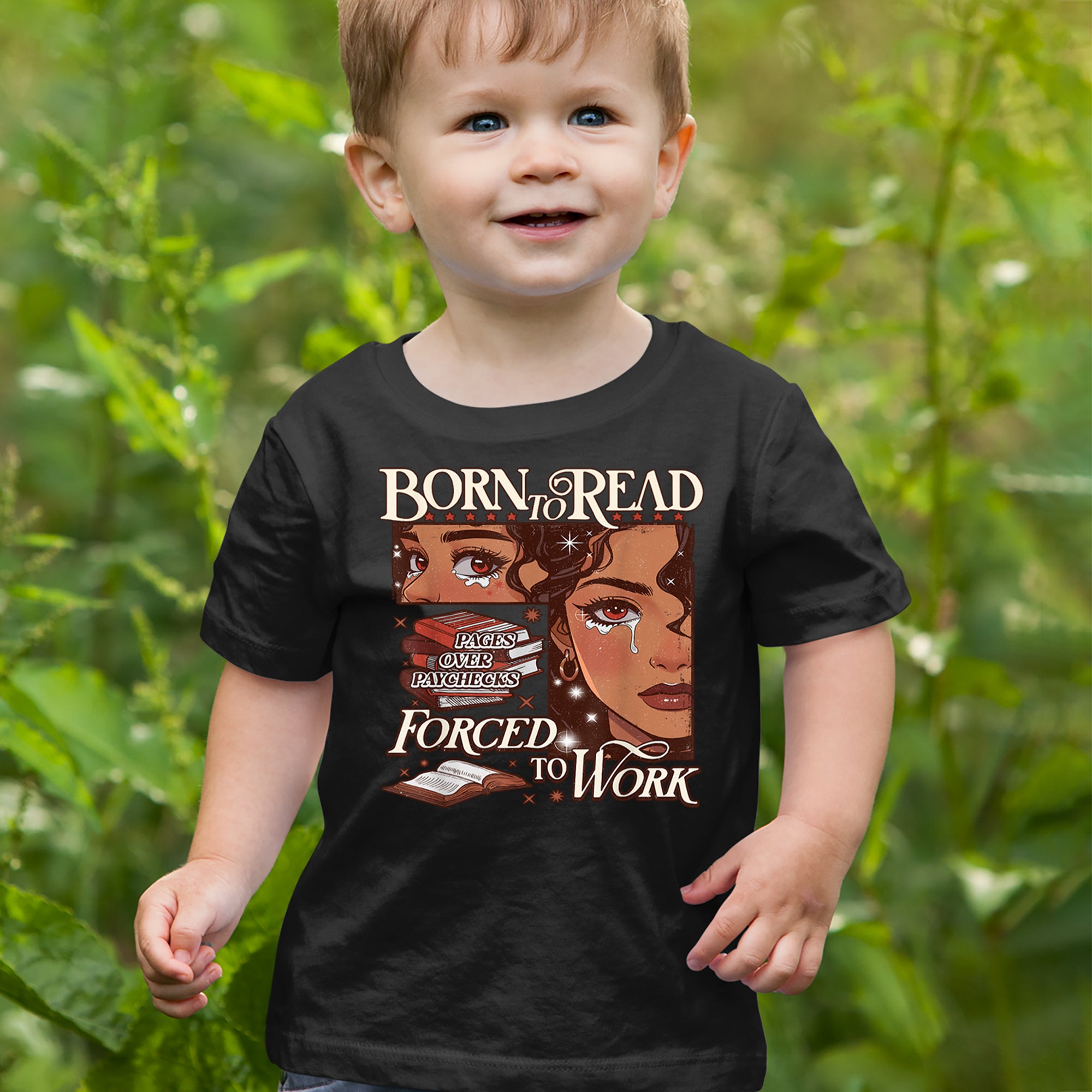 Born To Read Pages Over Paychecks Infant One-Piece Romper Bodysuit Or Toddler T-shirt 