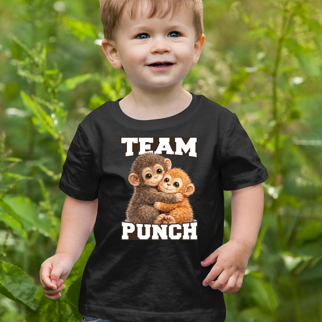Team Punch Panchi-kun Monkey Infant One-Piece Romper Bodysuit Or Toddler T-shirt 