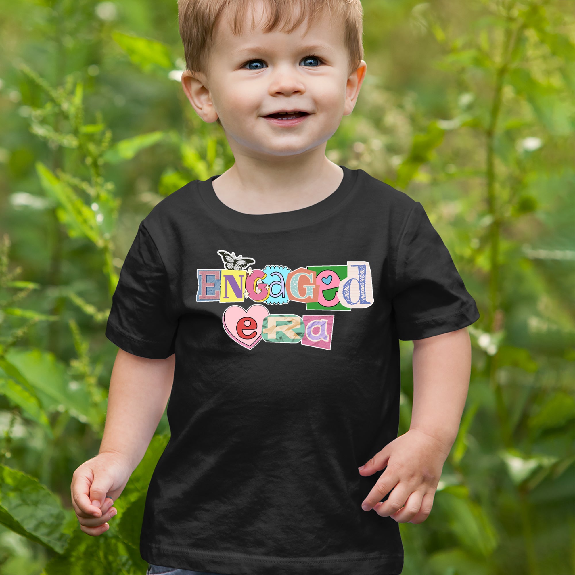 Engaged Era Aesthetic Retro Collage Design Infant One-Piece Romper Bodysuit Or Toddler T-shirt 