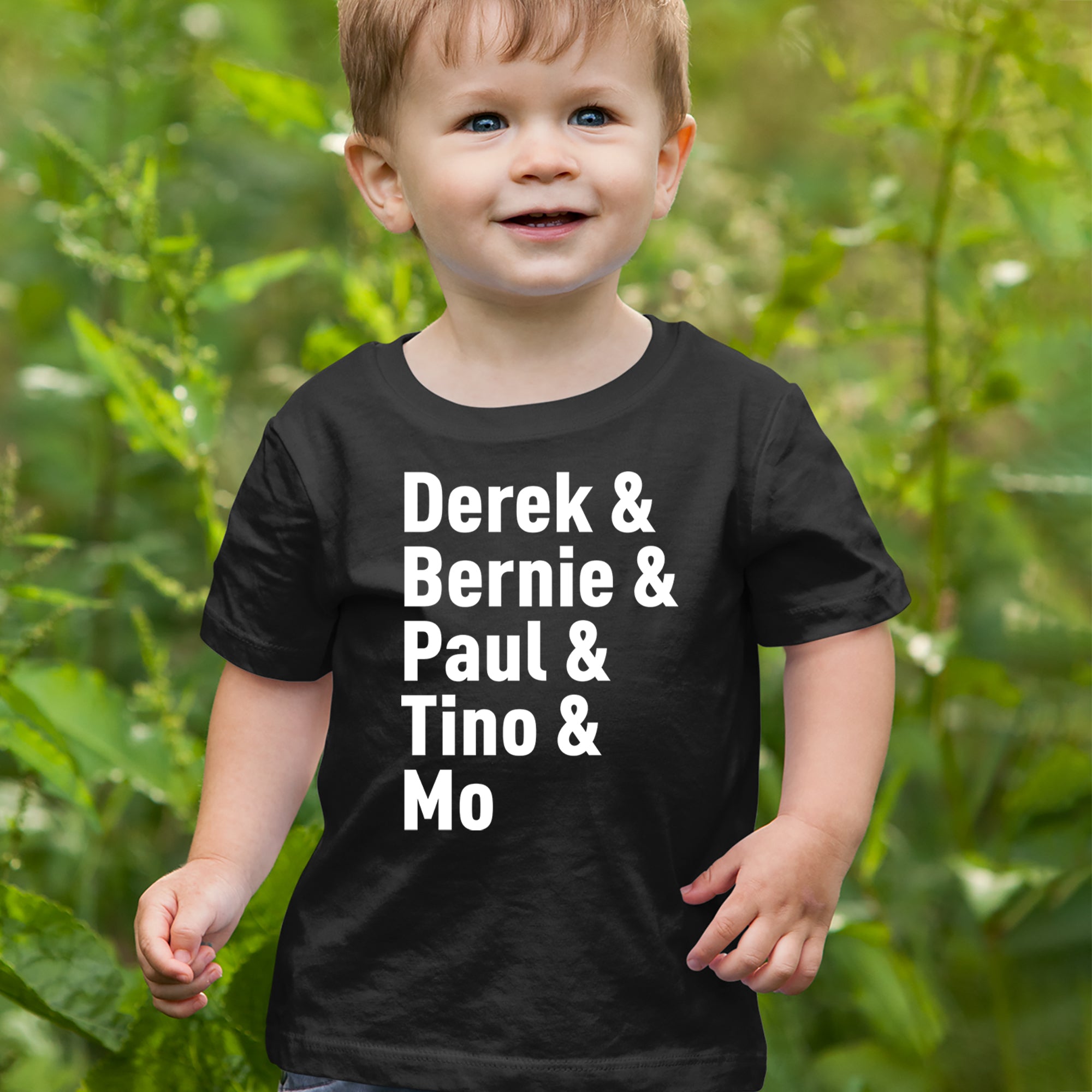Derek & Bernie & Paul & Tino & Mo Infant One-Piece Romper Bodysuit Or Toddler T-shirt 