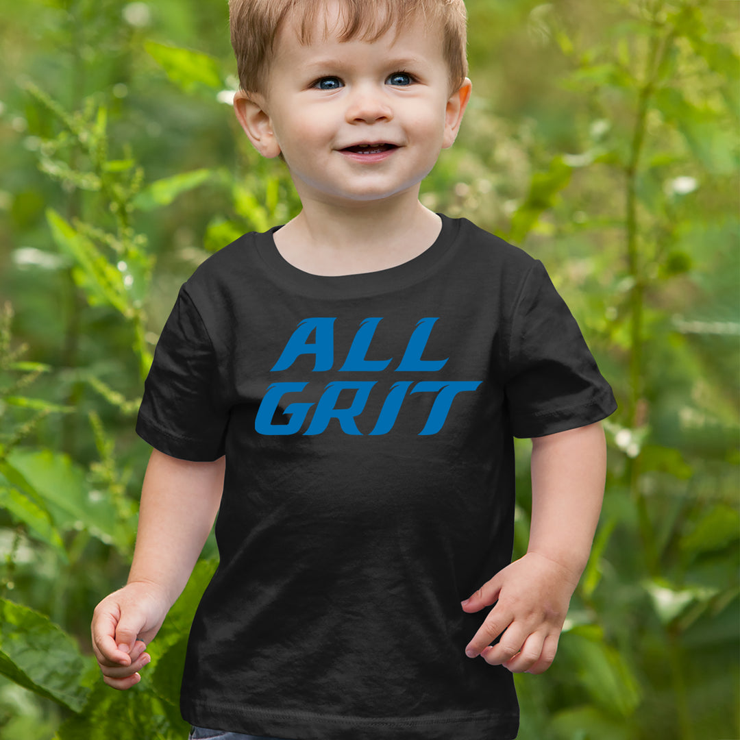 All Grit Detroit Football Infant One-Piece Romper Bodysuit Or Toddler T-shirt 