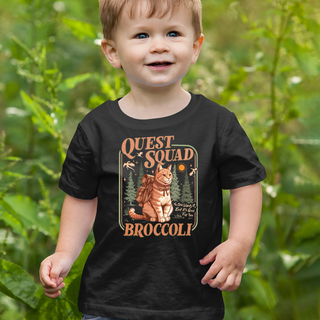 Quest Squad Broccoli Cat Fantasy Reader  Infant One-Piece Romper Bodysuit Or Toddler T-shirt 