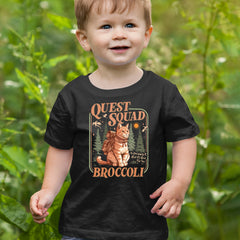 Quest Squad Broccoli Cat Fantasy Reader  Infant One-Piece Romper Bodysuit Or Toddler T-shirt 