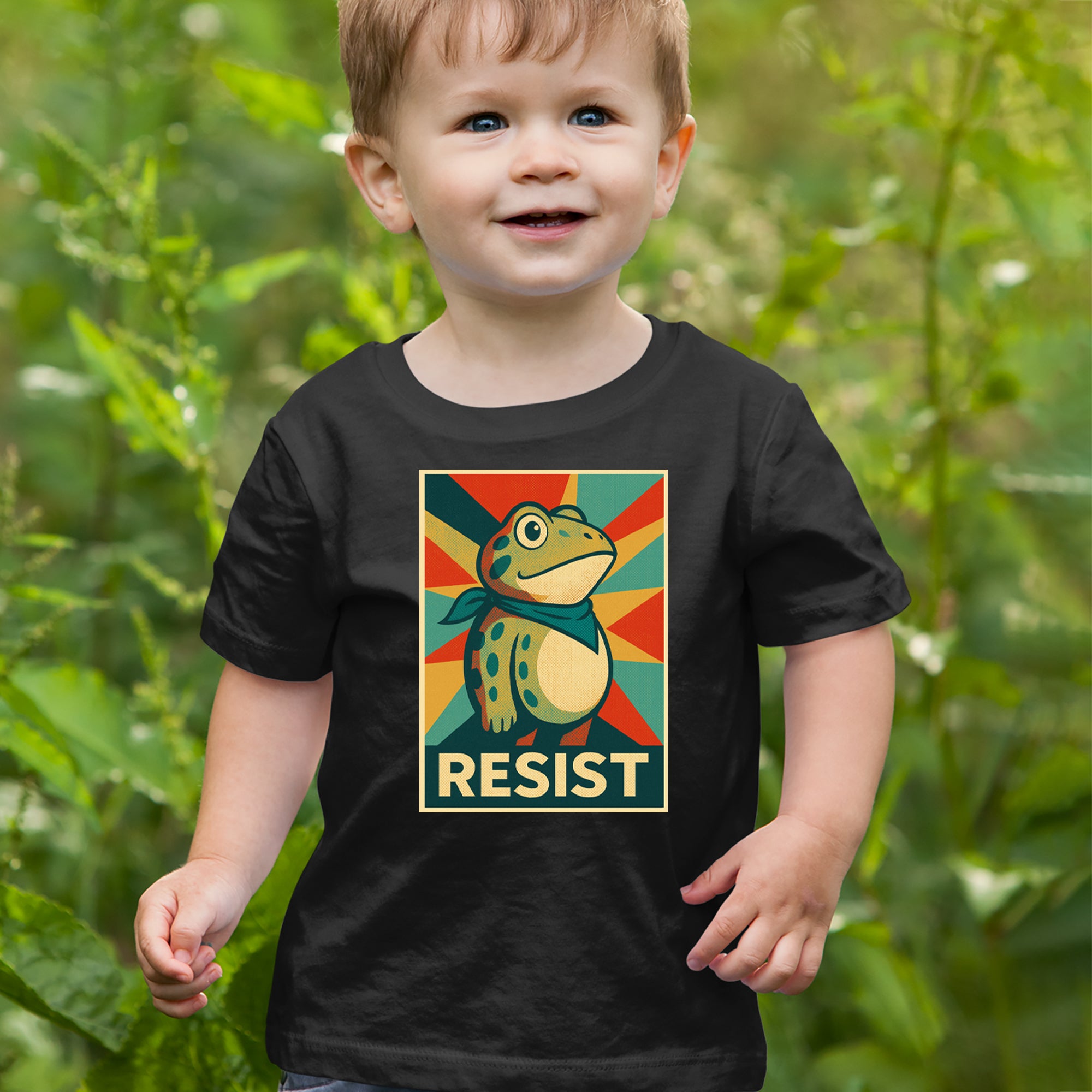 Resist Portland Protest Frog Infant One-Piece Romper Bodysuit Or Toddler T-shirt 