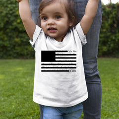 Redacted American Flag Infant One-Piece Romper Bodysuit or Toddler T-shirt 