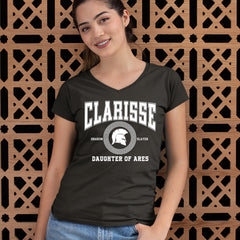 Clarisse Daughter of Ares Battle Ready Ladies V-Neck T-shirt 