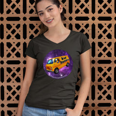 Bad Hombres Space West Chester Band Ladies V-Neck T-shirt 