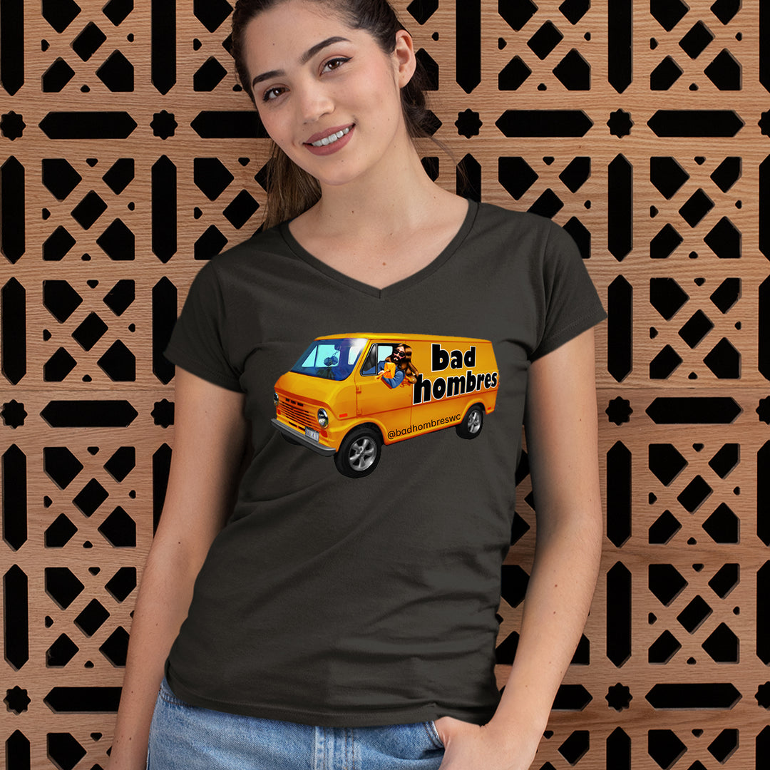 Bad Hombres Van West Chester Band Ladies V-Neck T-shirt 