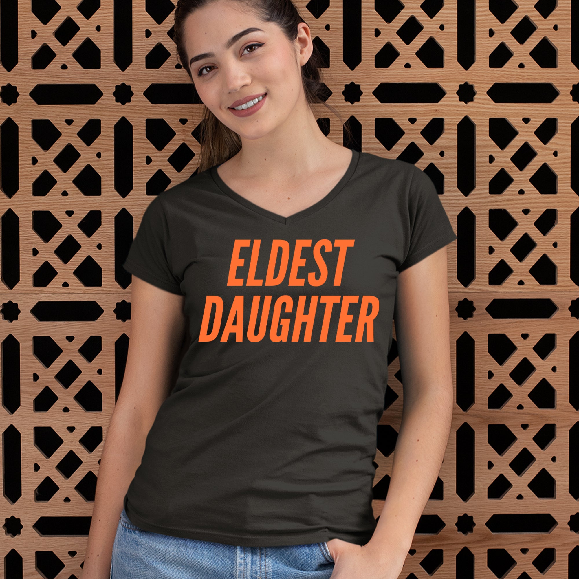 Eldest Daughter Ladies V-Neck T-shirt 
