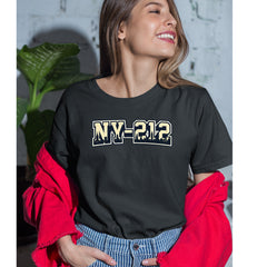 New York City 212 Area Code Skyline  Womens T-shirt 