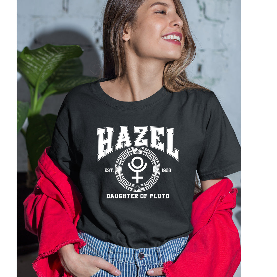 Hazel Daughter of Pluto Roman Gold Womens T-shirt 