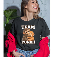 Team Punch Panchi-kun Monkey Womens T-shirt 