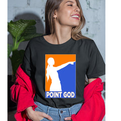 Point God Cunningham Basketball Pointing Meme  Womens T-shirt 