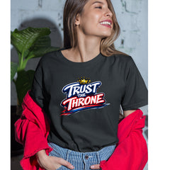Trust The Throne Crown Philly Hoops Womens T-shirt 
