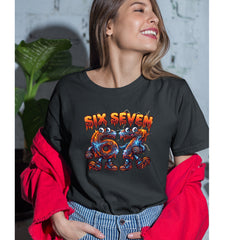 67 Lava Lightning Six Seven Meme Womens T-shirt 