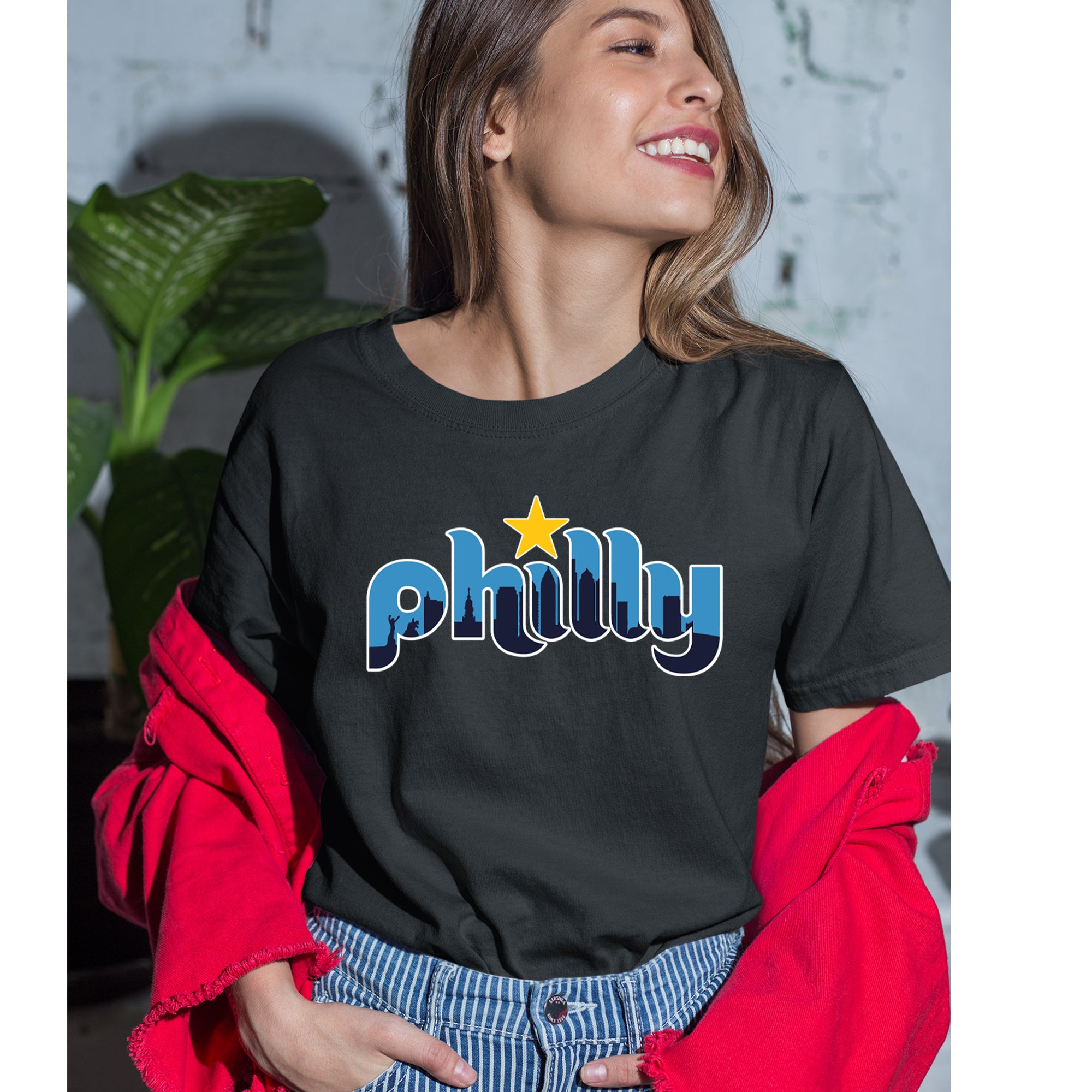 Skyline Philly Philadelphia Womens T-shirt 