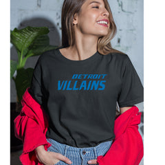 Detroit Villains Grit Football Womens T-shirt 