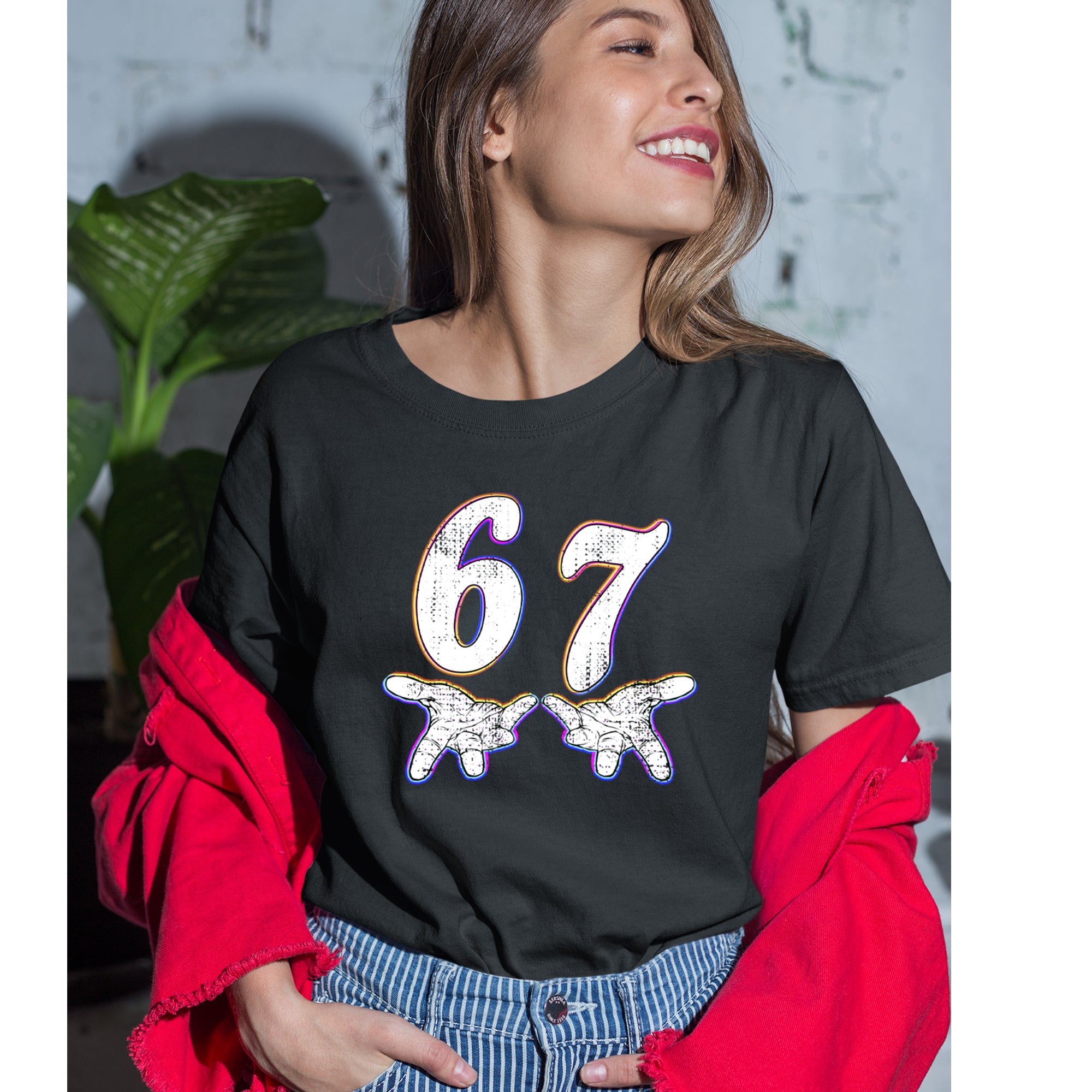 67 Hands Meme Viral Drill Womens T-shirt 