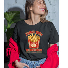 French Fries Are Finger Food IYKYK Womens T-shirt 