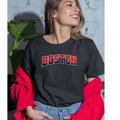 Boston City Pride Skyline Womens T-shirt 