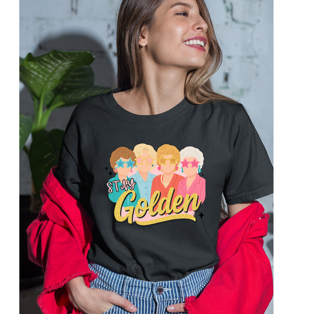 Stay Golden Girls Retro Womens T-shirt 