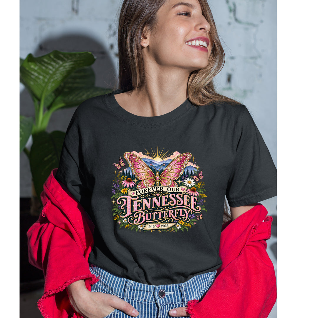 Forever Our Tennessee Butterfly Dolly Womens T-shirt 