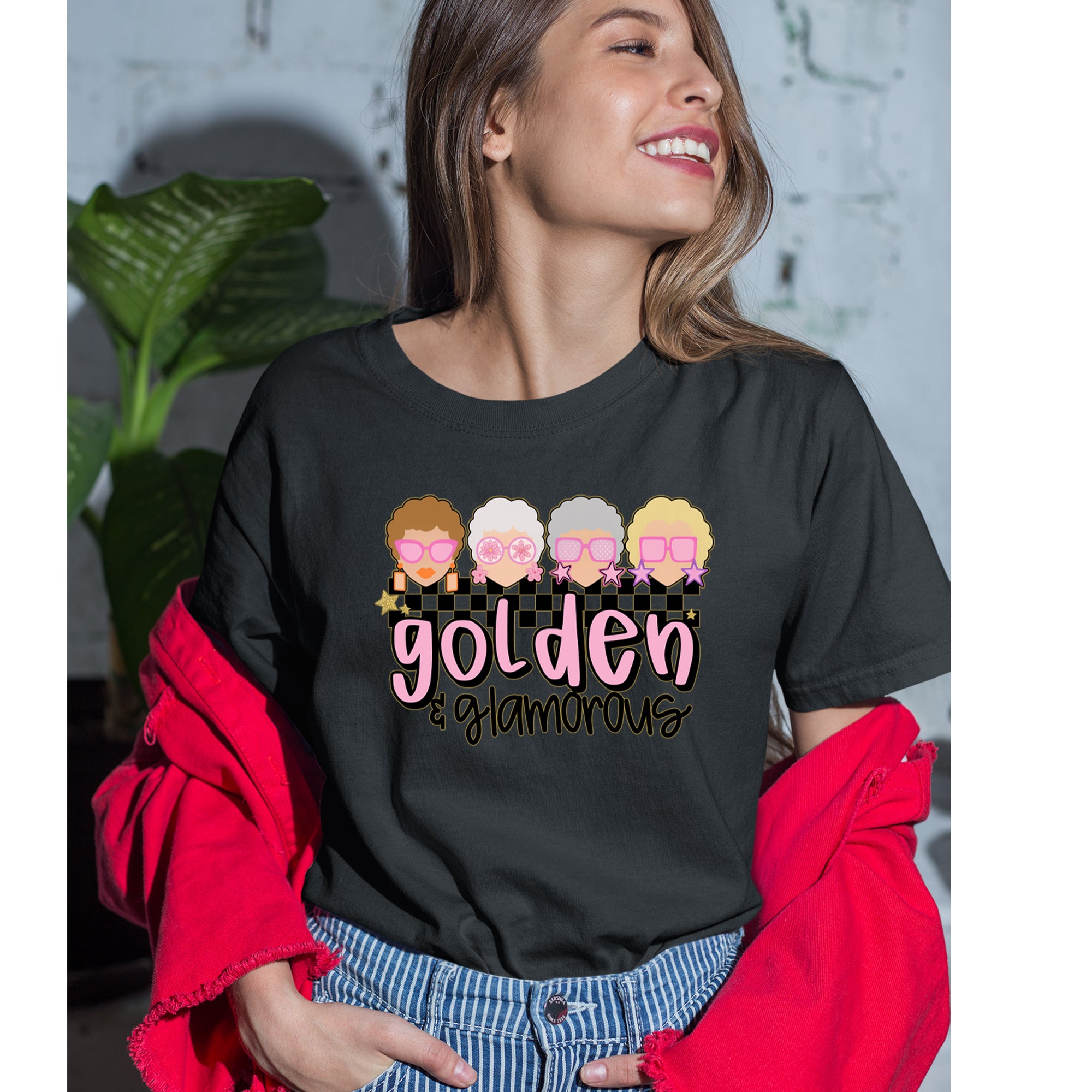 Golden And Glamorous Golden Girls Womens T-shirt 