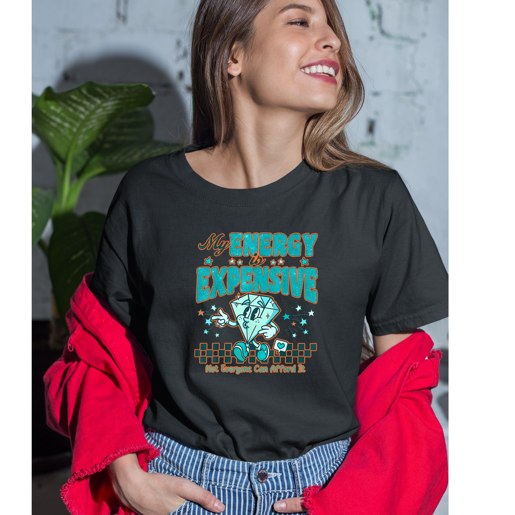 Diamond My Energy Is Expensive Womens T-shirt 