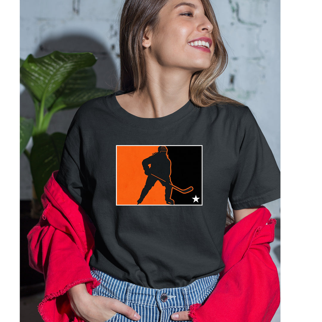 Hockey Enforcer Retro Vintage Womens T-shirt 