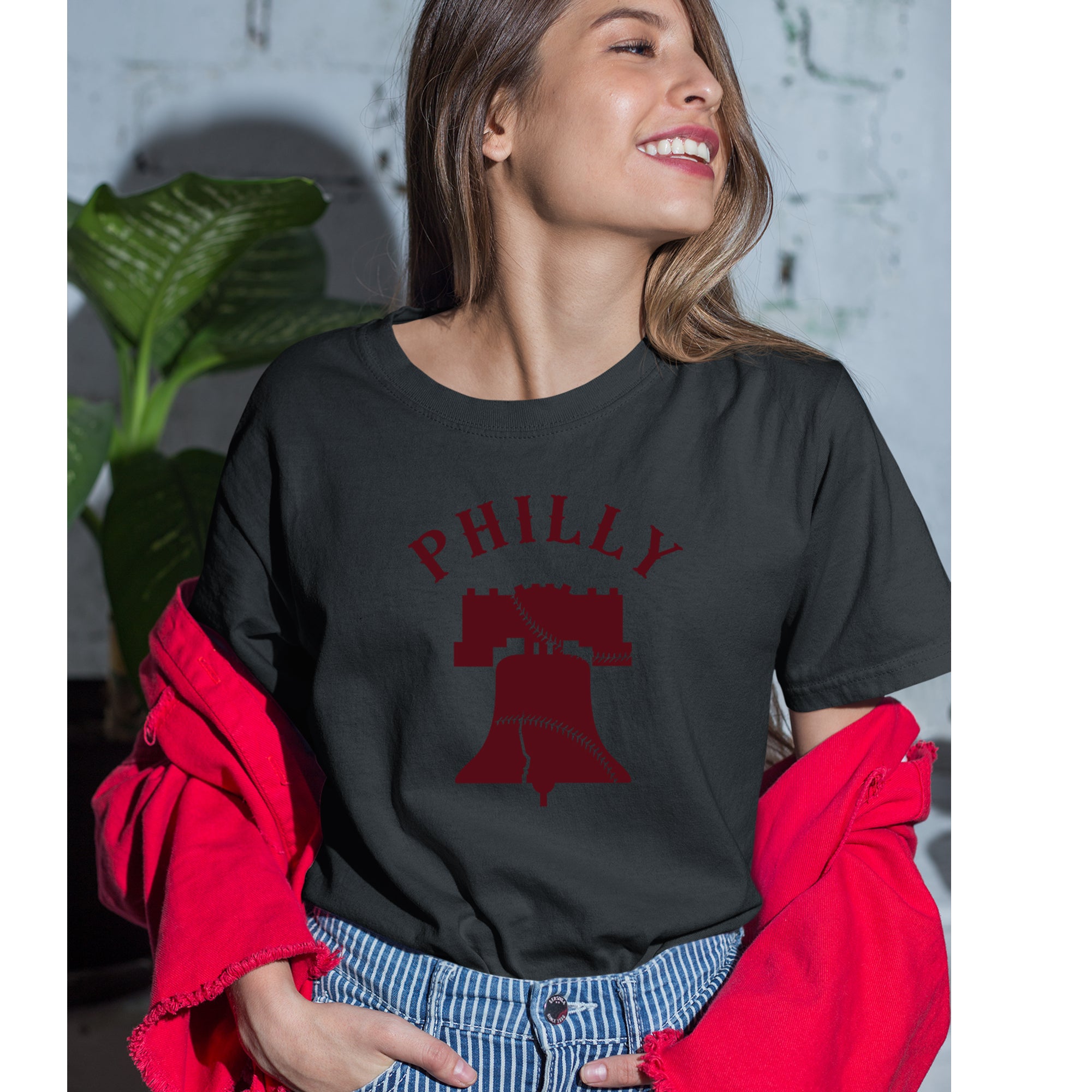 Philly Cracked Liberty Bell Womens T-shirt 