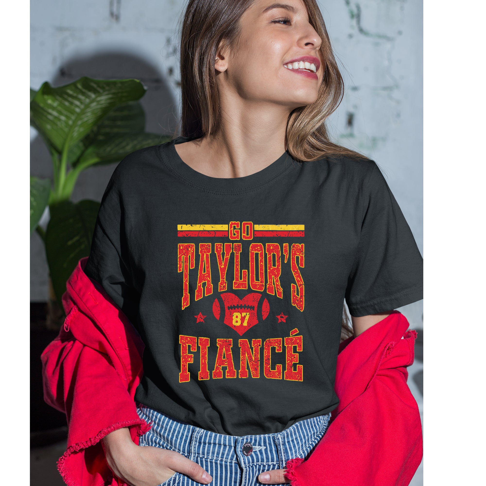 Go Taylor's Fiancé Engagement Game Day Womens T-shirt 