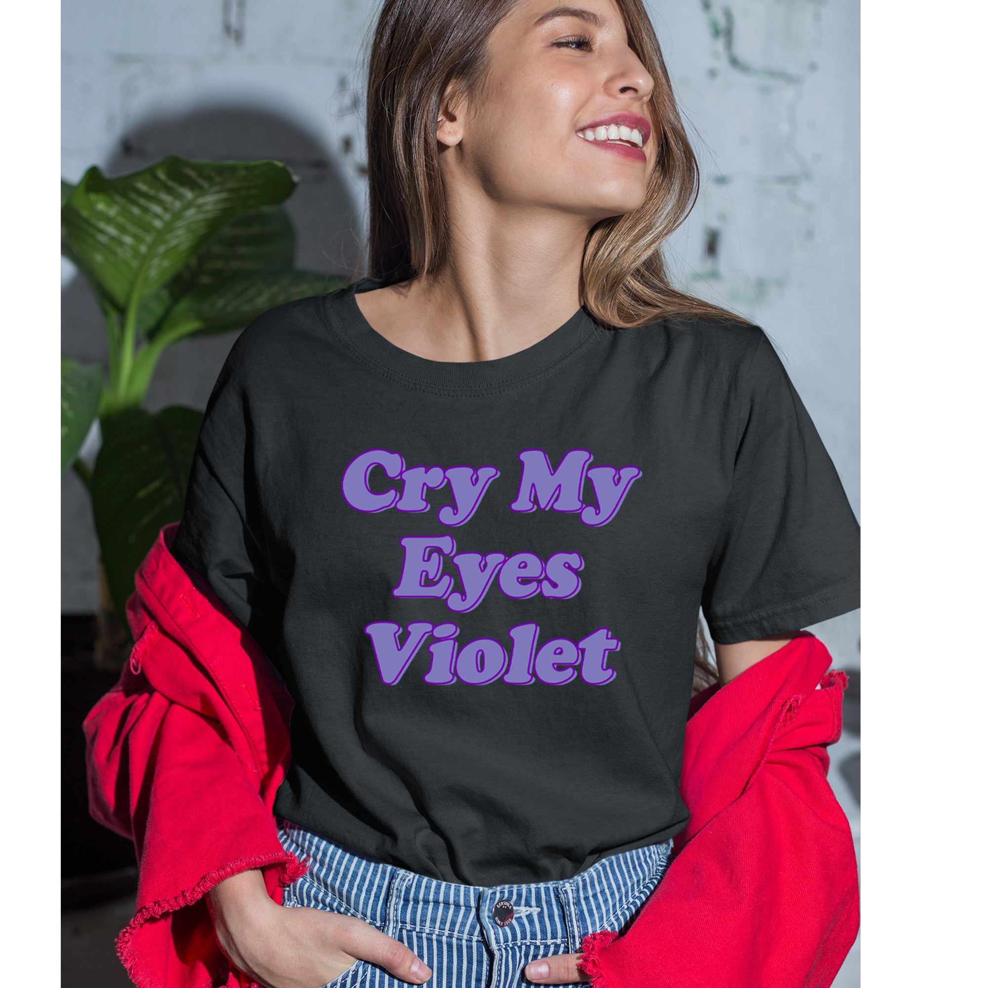 Cry My Eyes Violet Drama Queen Womens T-shirt 
