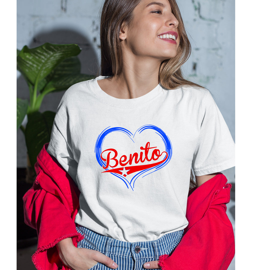 Benito Heart Puerto Rico Womens T-shirt 
