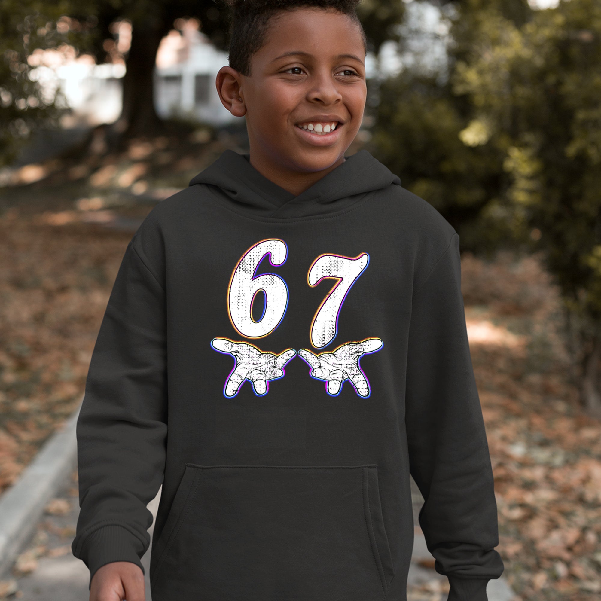 67 Hands Meme Viral Drill Youth-Sized Hoodie 