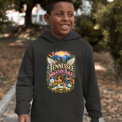 Tennessee Mountain Angel Wings Dolly Youth-Sized Hoodie 