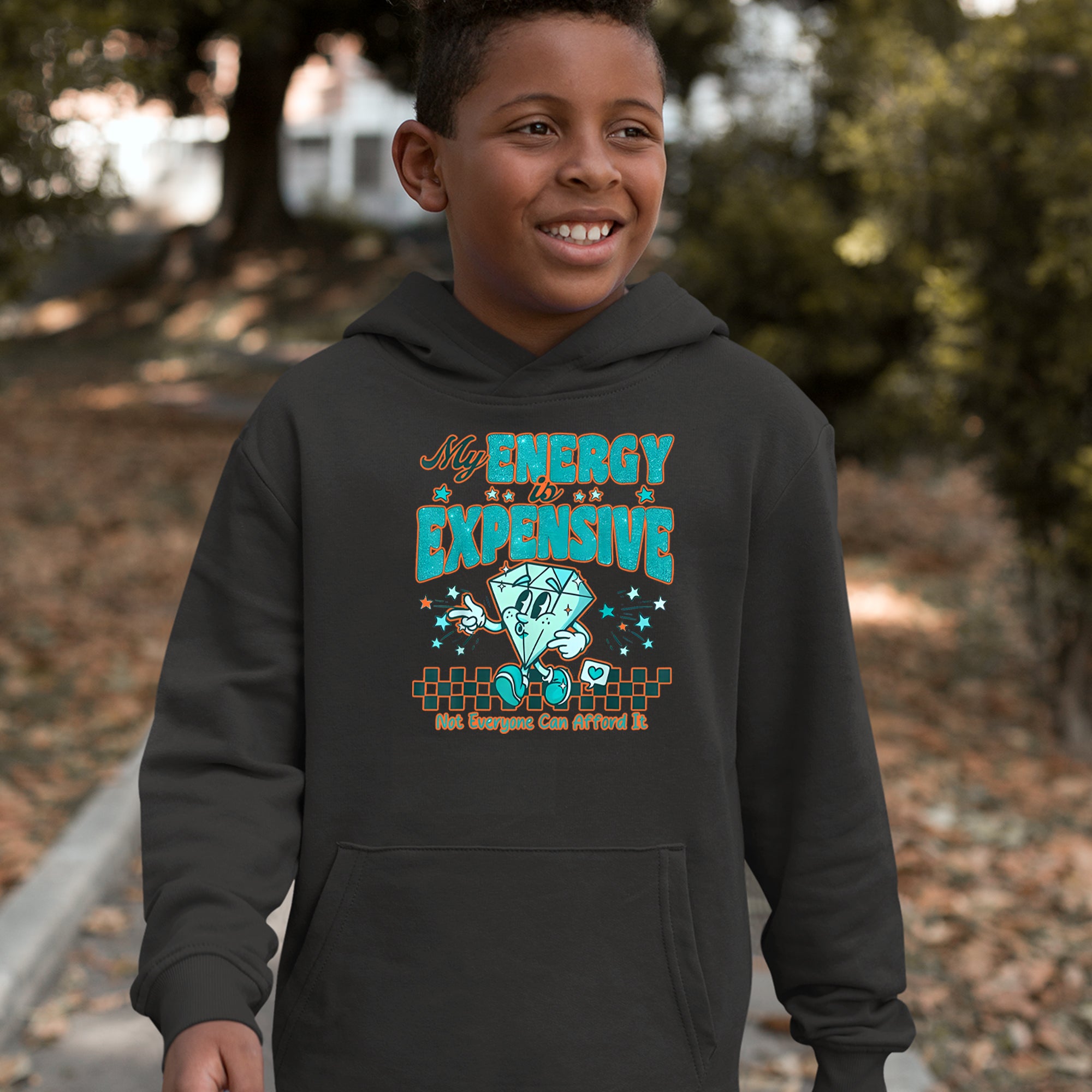 Diamond My Energy Is Expensive Youth-Sized Hoodie 