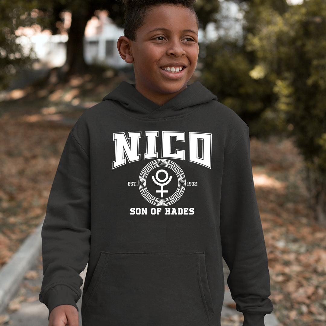 Nico Son of Hades Underworld Crest Youth-Sized Hoodie 