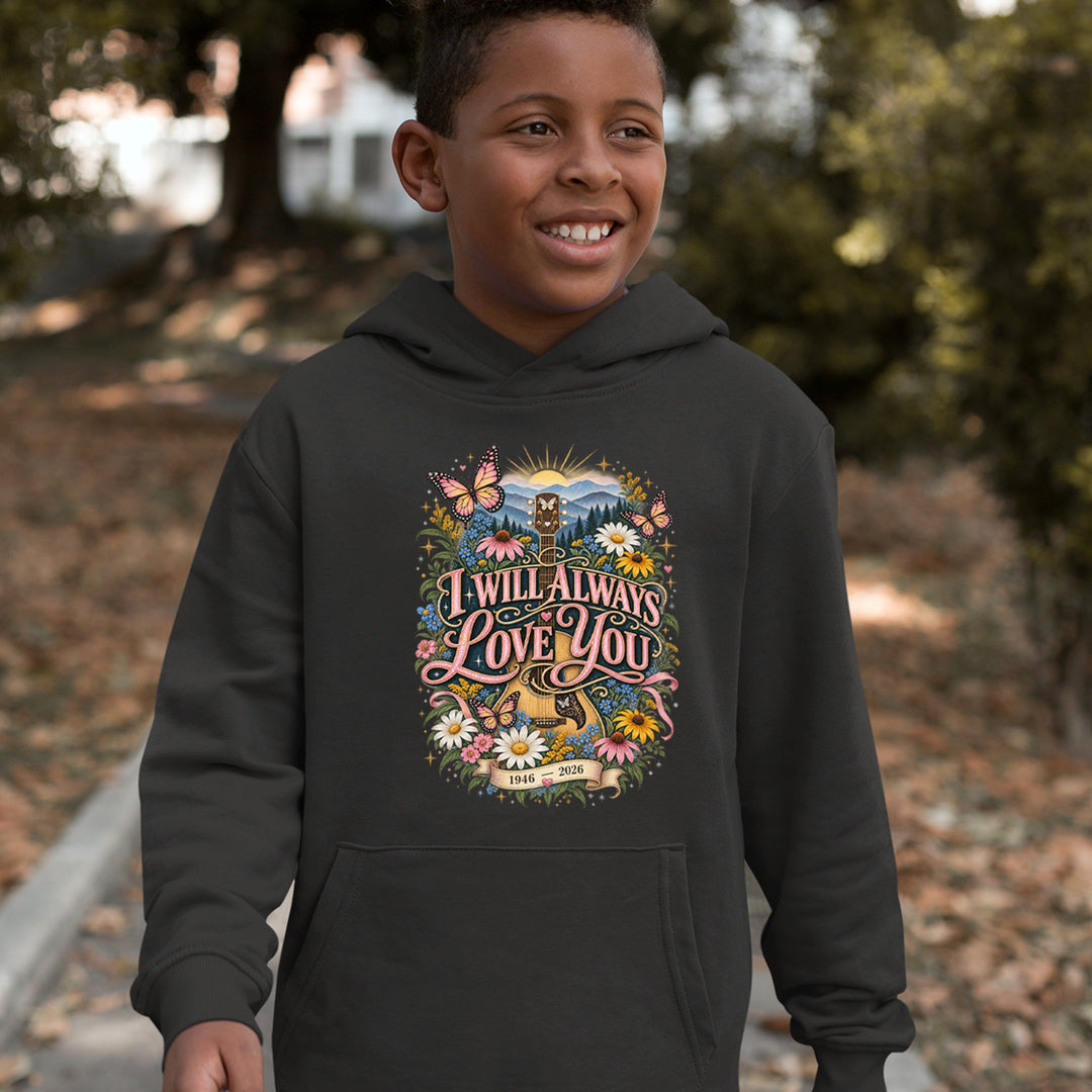 I Will Always Love You Dolly Youth-Sized Hoodie 
